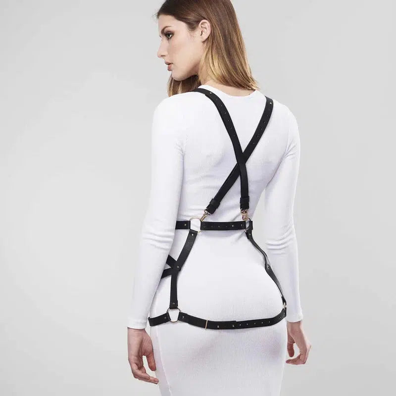 Vegan Leather Arrow Dress Harness