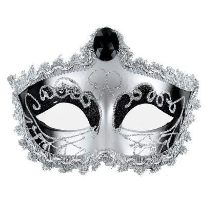 Venetian Eye Mask in silver