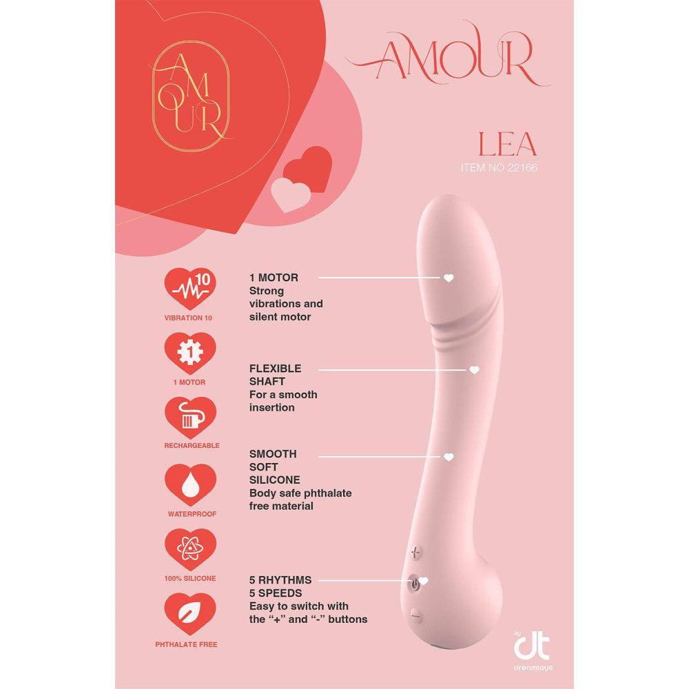 Ver. new Lea Silicone Rechargeable Vibrator