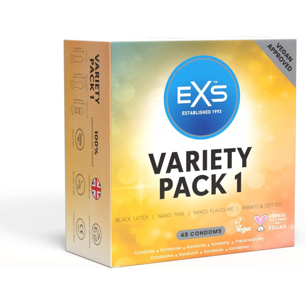 EXS Variety Pack 1 Condoms 48 Pcs.
