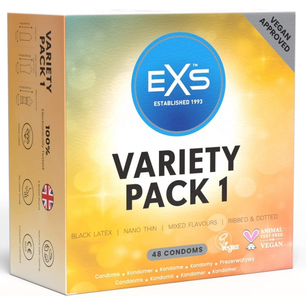 EXS Variety Pack 1 Condoms 48 Pcs.