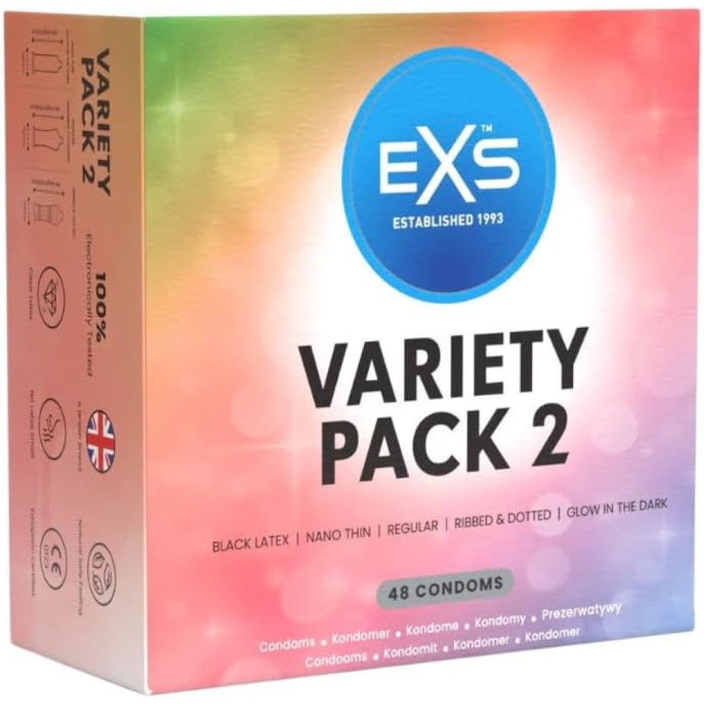 EXS Variety Pack Condoms 48 Pcs.