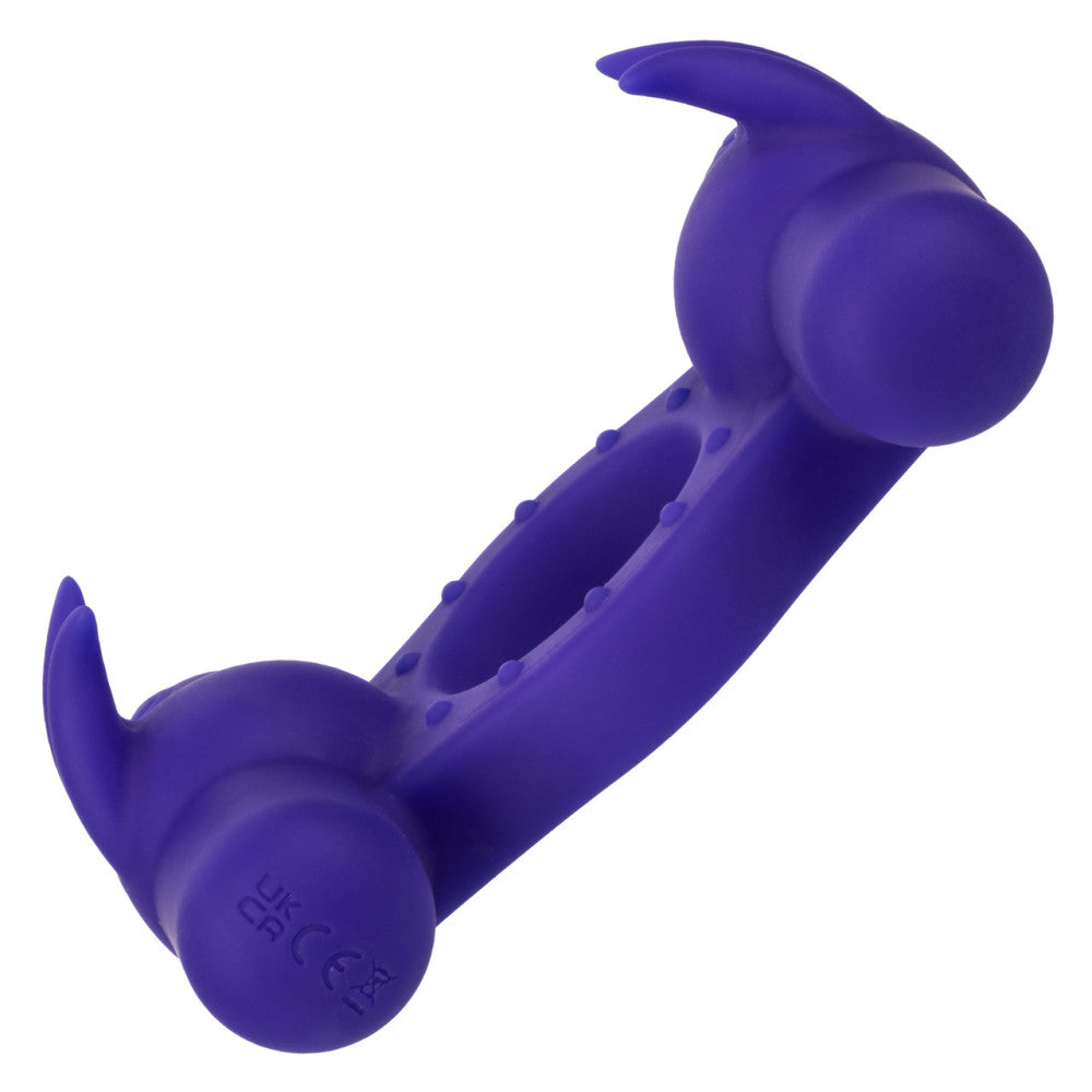 Vibrating Cock Ring with Two Stimulators Triple Orgasm Enhancer