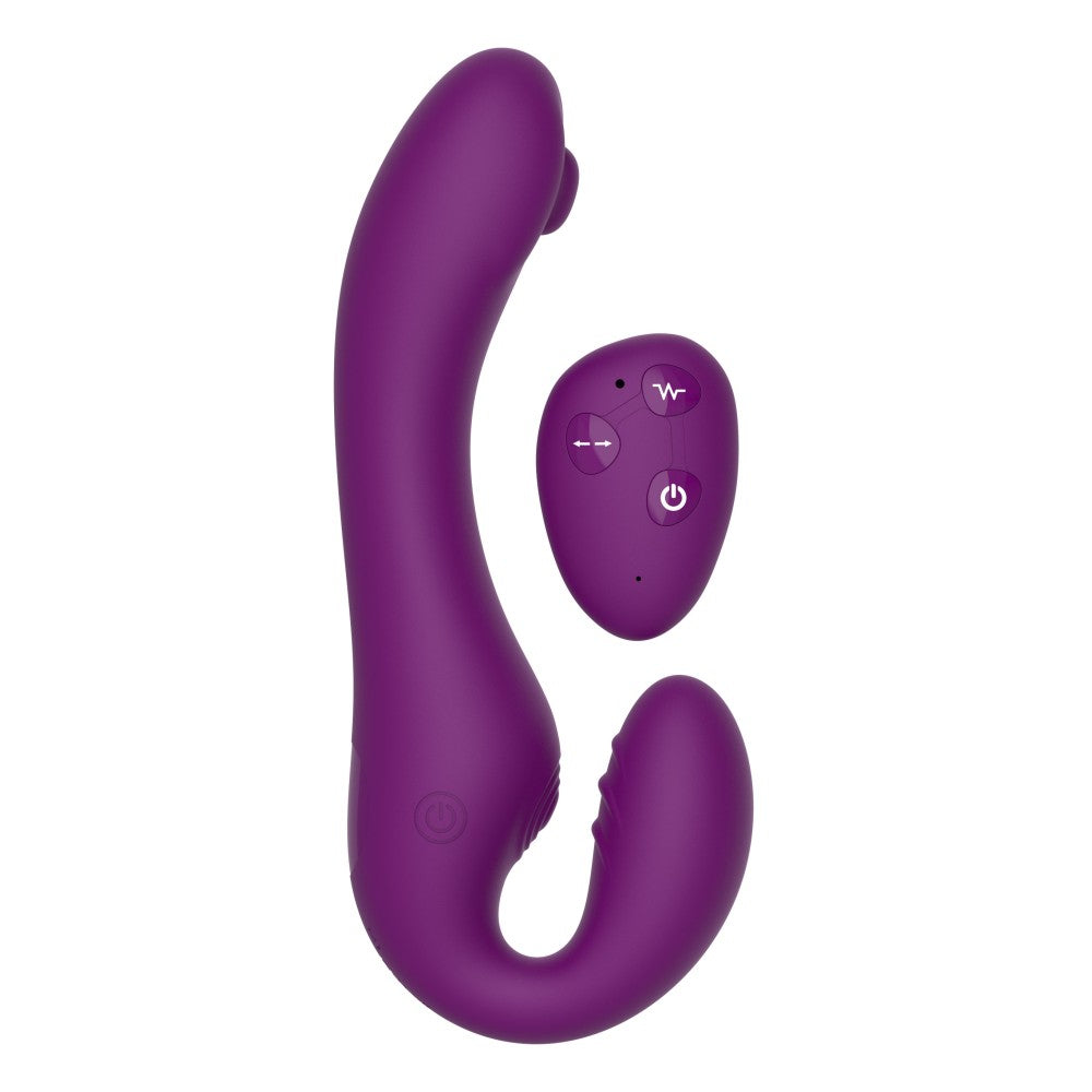 Vibrating Double Strapless Dildo with Xocoon Remote