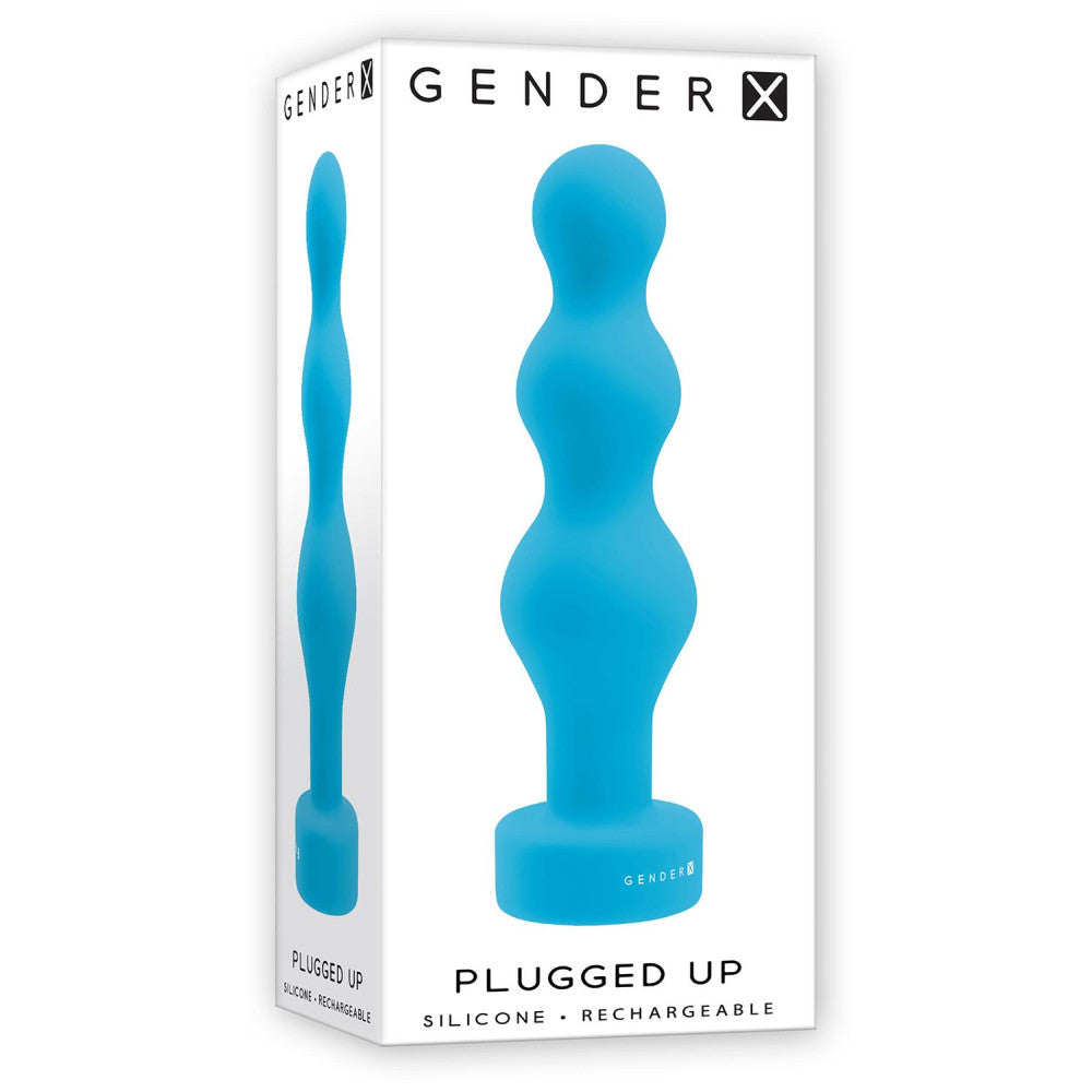 Vibrating Silicone Butt Plug Gender X Plugged Up