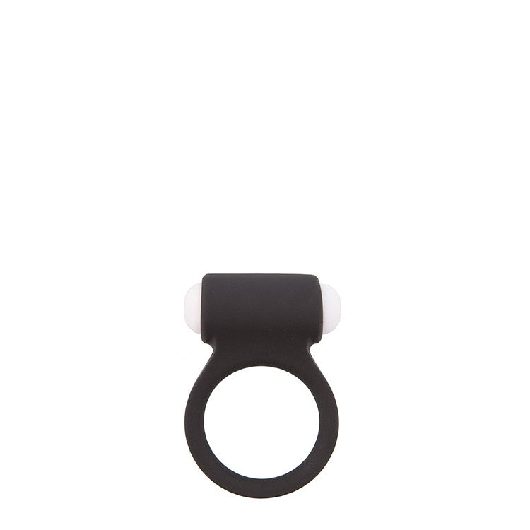 Vibrating Silicone Cock Ring Made Lit-Up Black