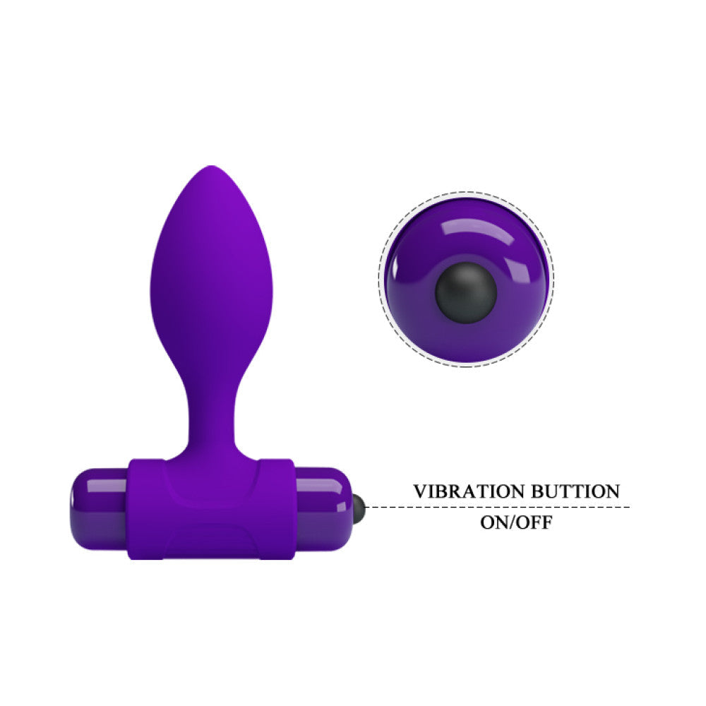 Vibrating anal dilator VIbra Plug purple