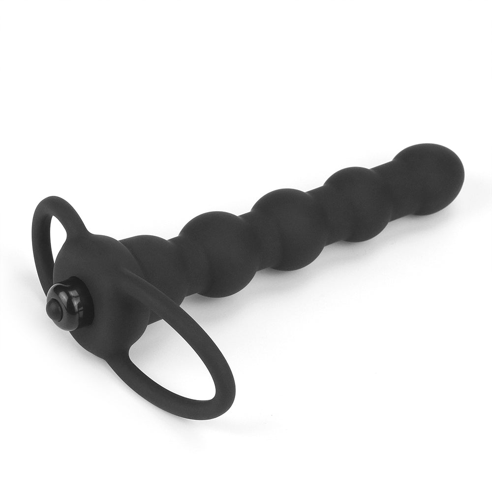 Vibrating anal dildo with Rock Balls grip