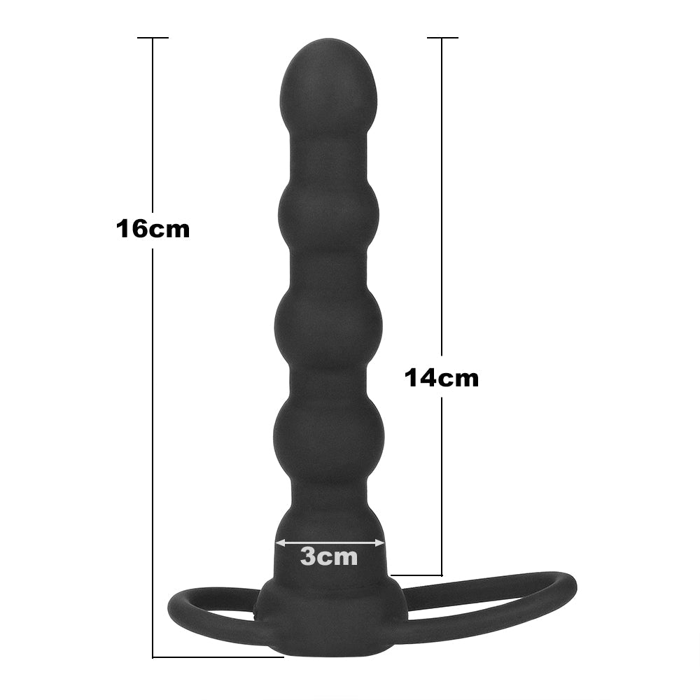 Vibrating anal dildo with Rock Balls grip