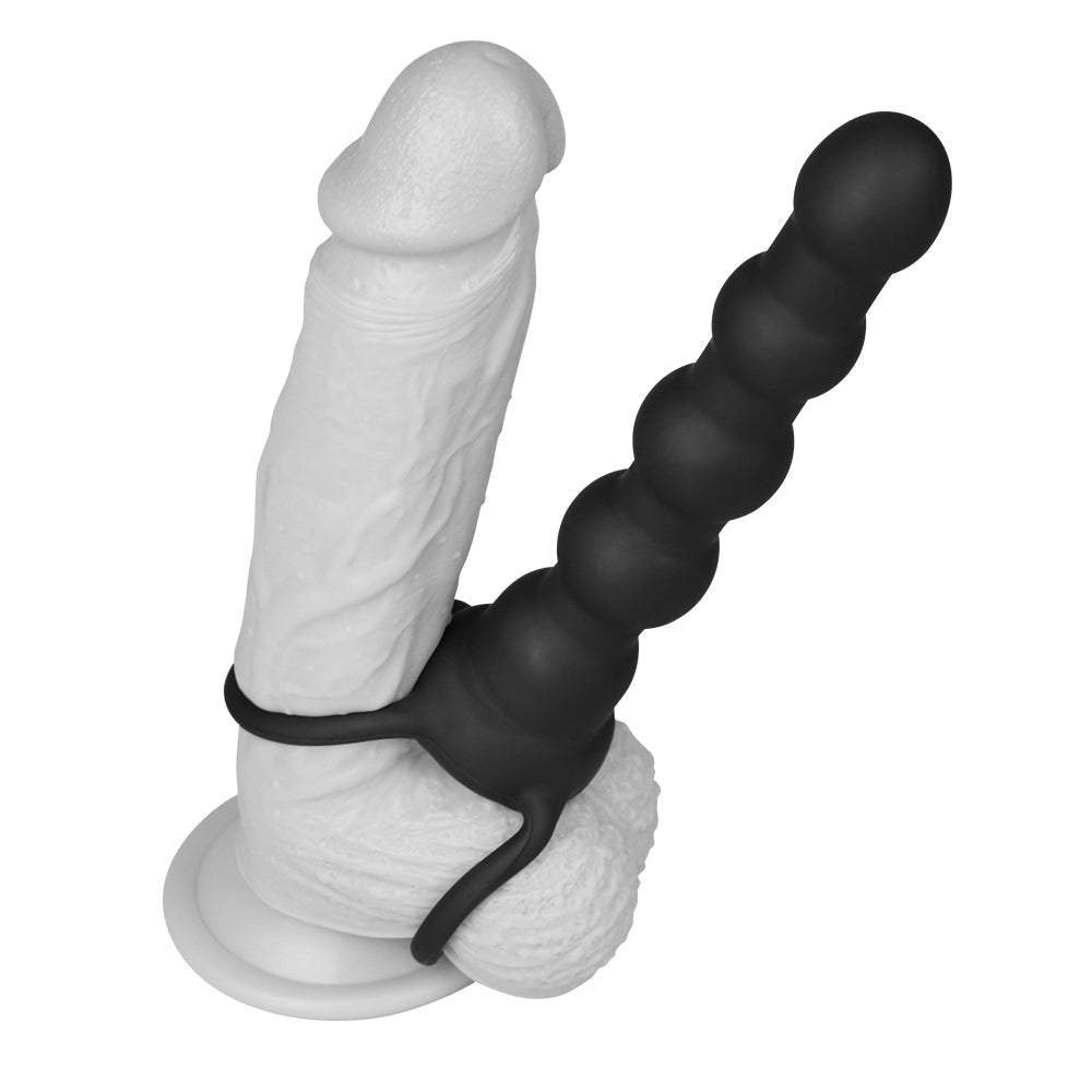 Vibrating anal dildo with Rock Balls grip