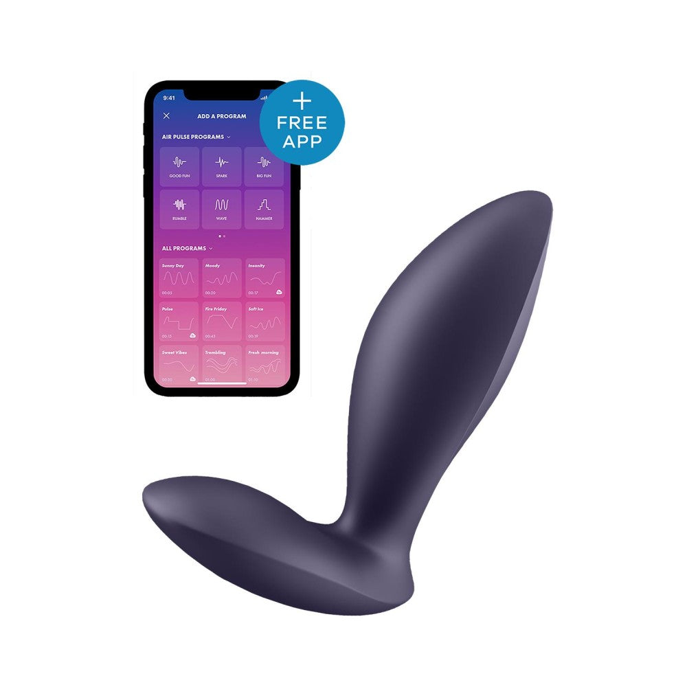 Vibrating anal stimulator with App Satisfyer Power Plug