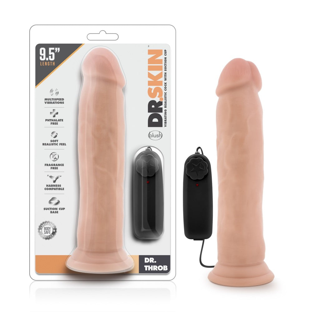 Vibrating dildo Dr. Throb 9.5''