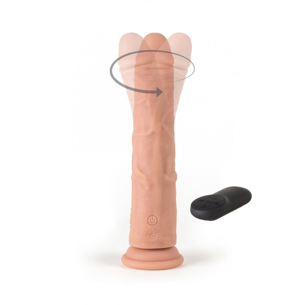 Vibrating dildo with rotation and remote Virgite R8