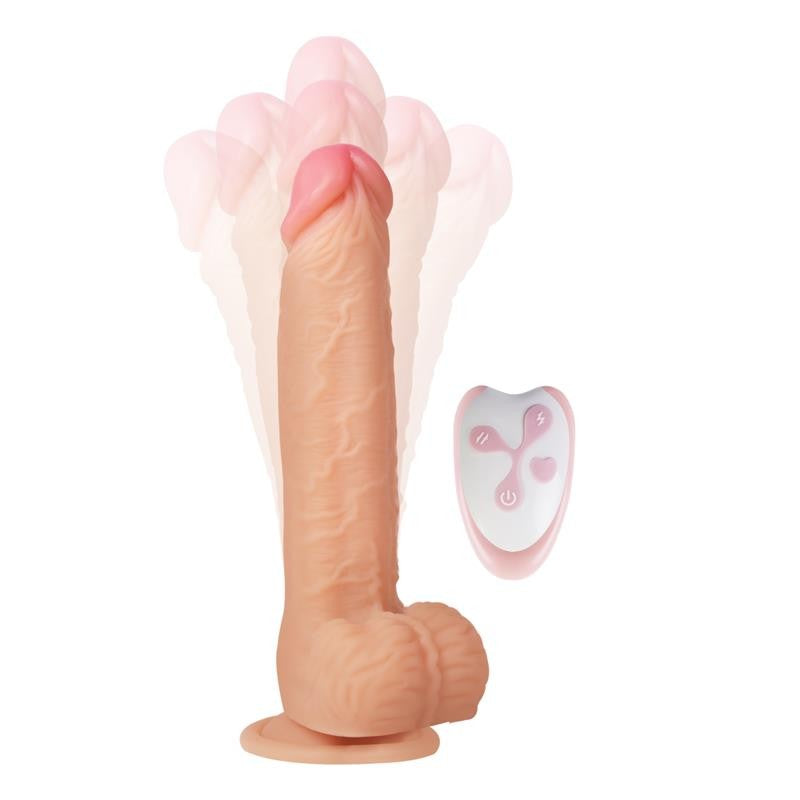 Vibrating dildo with up and down movement and remote Cesur