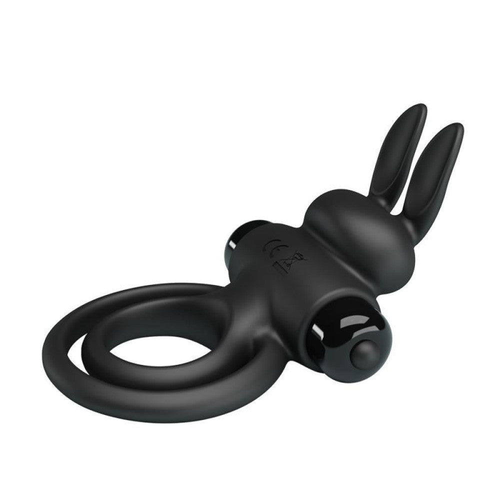 Vibrating double cock ring|silicone clitoris stimulator