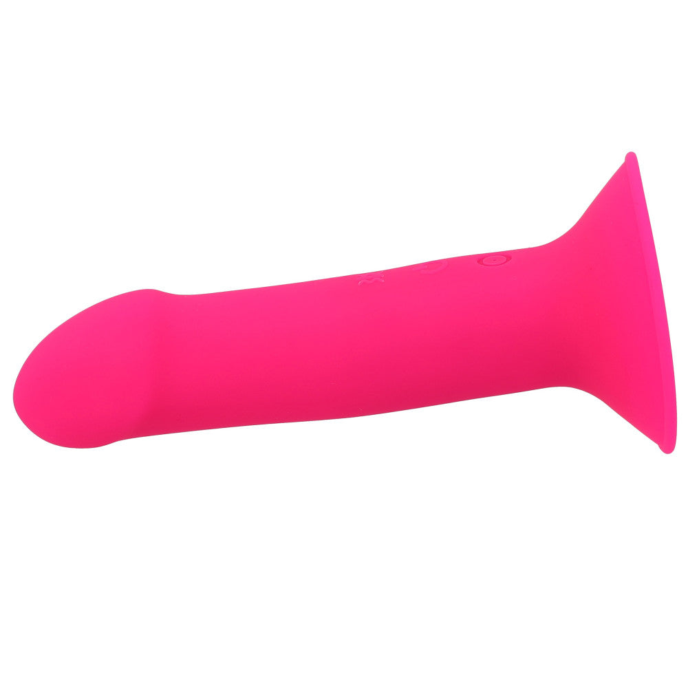 Vibrating double-layer silicone dildo Hitsens 2 Vibe pink