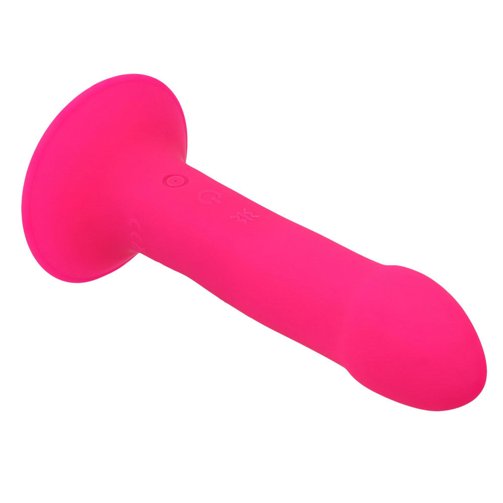 Vibrating double-layer silicone dildo Hitsens 2 Vibe pink