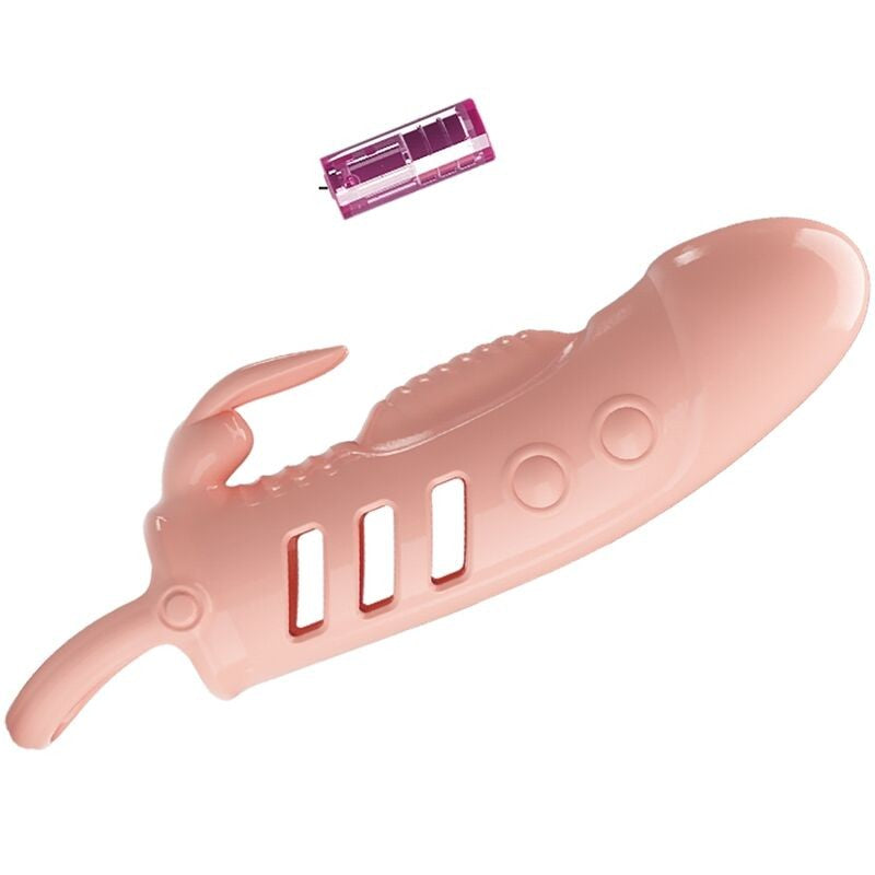 Vibrating penis extender with ears Sloane body