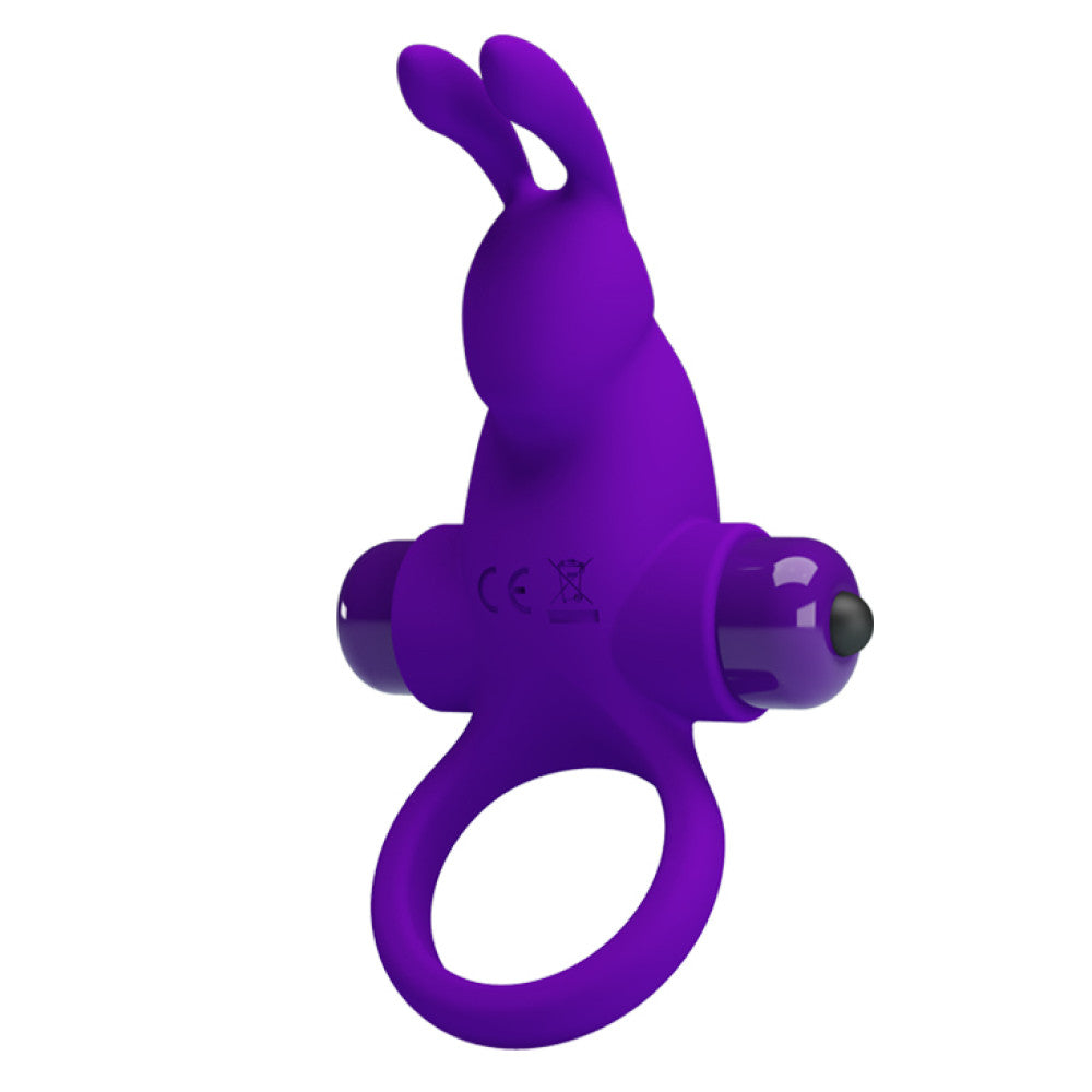 Vibrating penis ring made of silicone Ring I purple