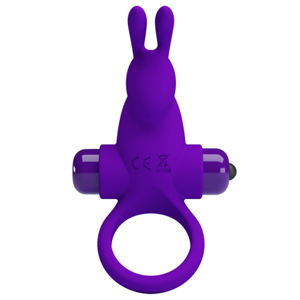 Vibrating penis ring made of silicone Ring I purple