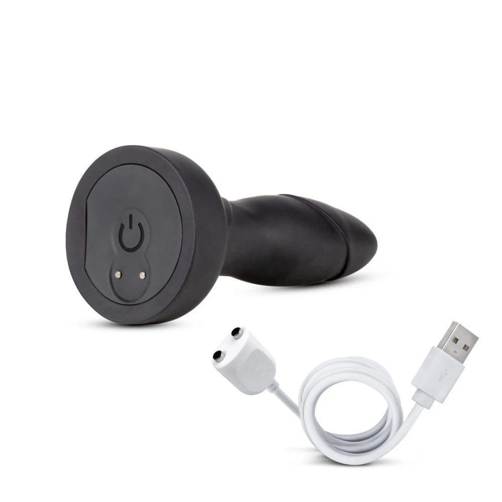 Drive Plug Silicone Gyrating & Vibrating Butt Plug with Remote
