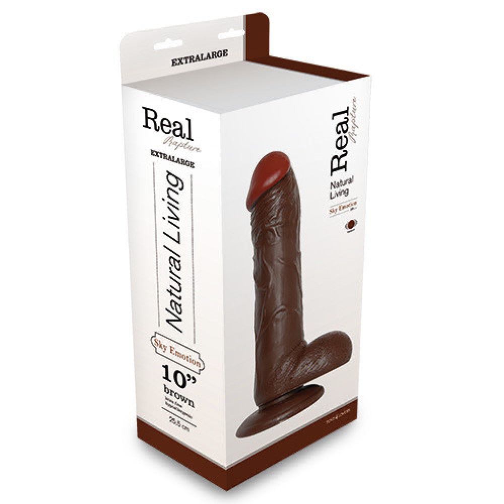 Vibrating realistic dildo Sky Emotion 10 brown