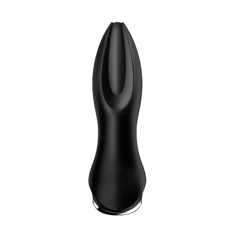 Vibrating silicone anal dilator with App Rotator Plug 2+