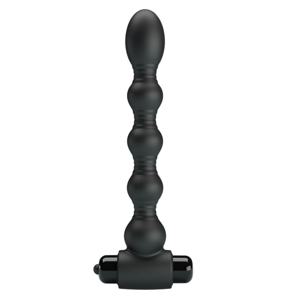 Vibrating silicone anal toy Lynn black