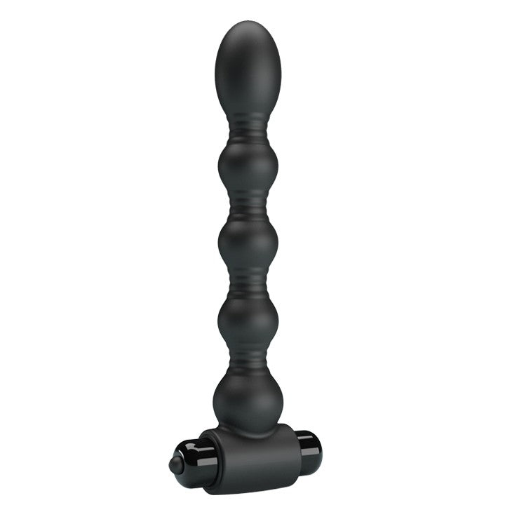 Vibrating silicone anal toy Lynn black