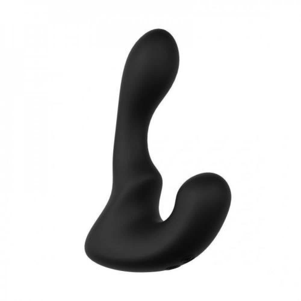 Vibrating silicone prostate stimulator with "Come Here" Anal Convex Move