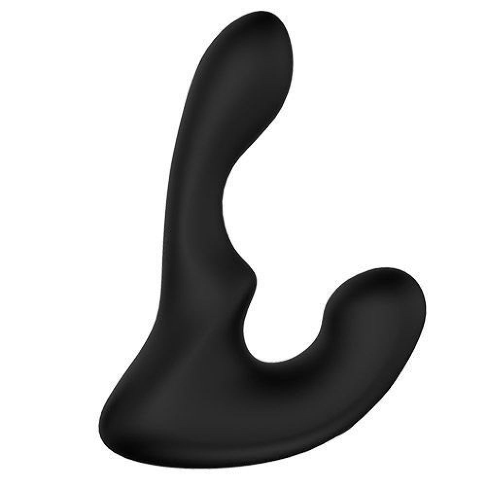 Vibrating silicone prostate stimulator with "Come Here" Anal Convex Move