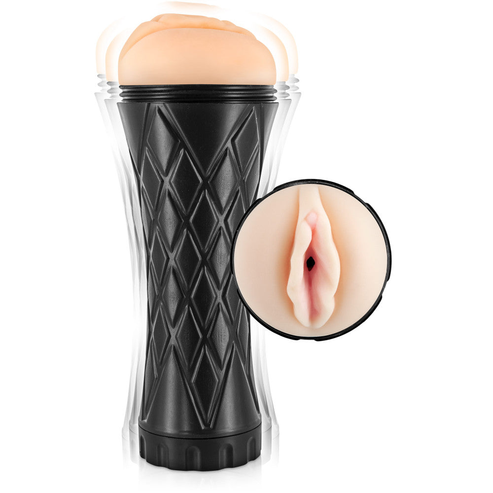 Vibrating vagina masturbator Real Cup