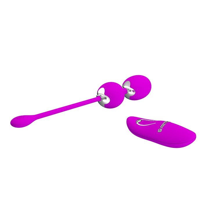 Vibrating vaginal balls with Willie wireless remote control