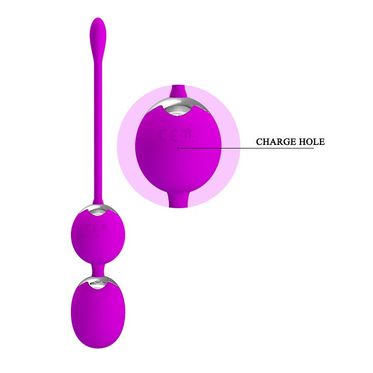 Vibrating vaginal balls with Willie wireless remote control