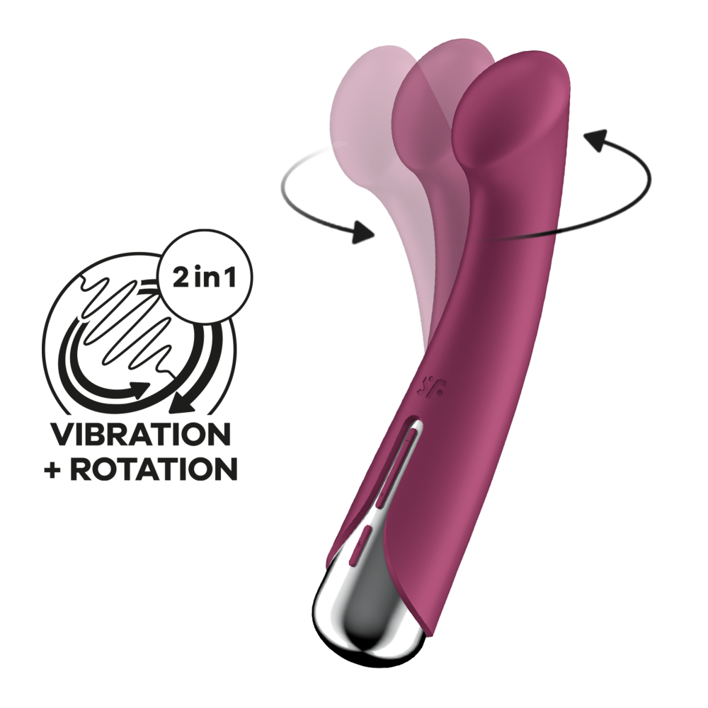 Vibrator Satisfyer Spinning G-Spot 1 Burgundy