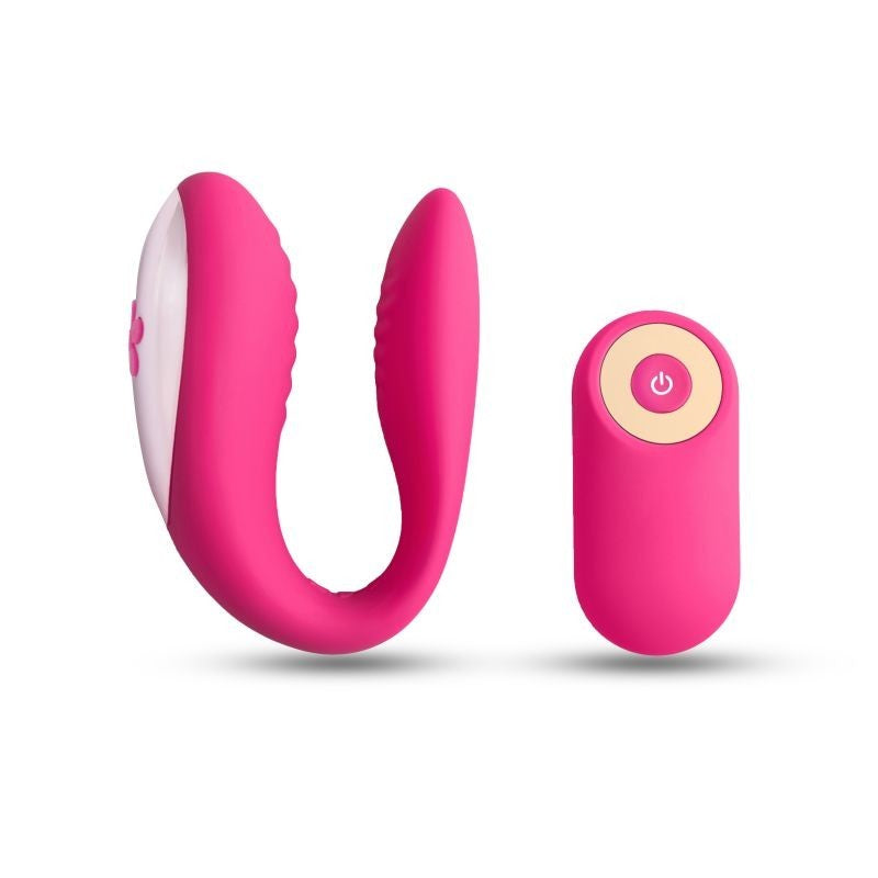 Vibrator for couples with wireless remote control T4L pink