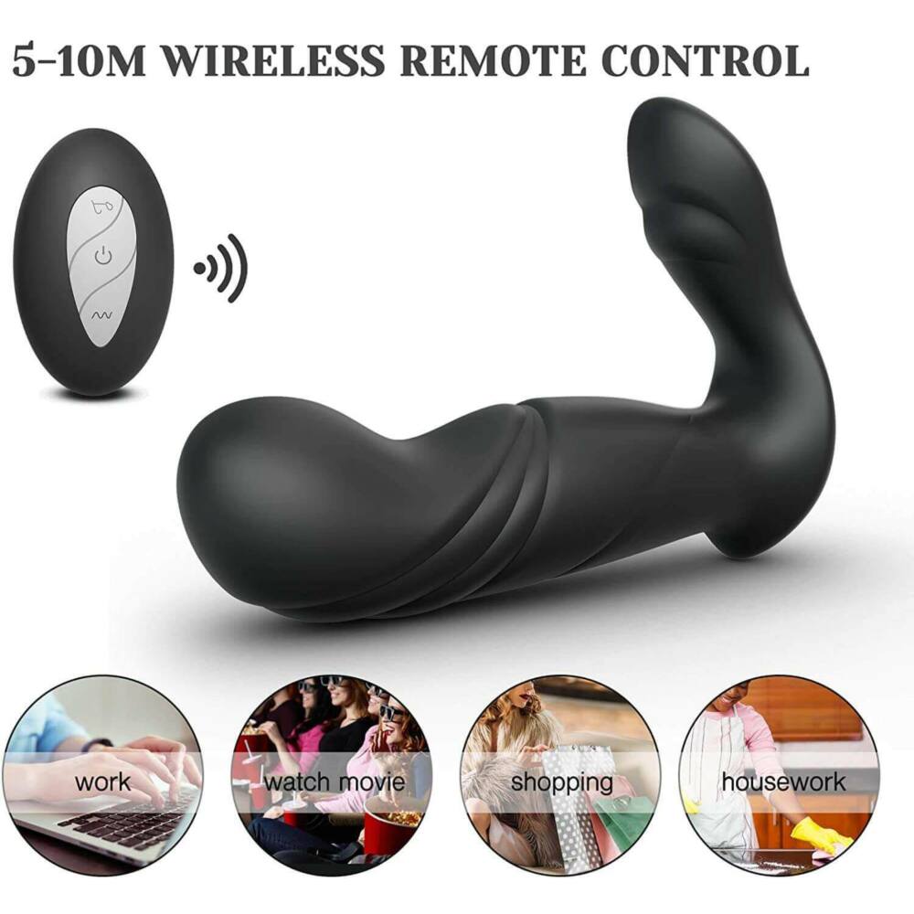 Vibrator with "thrusts" and remote Lucky 7