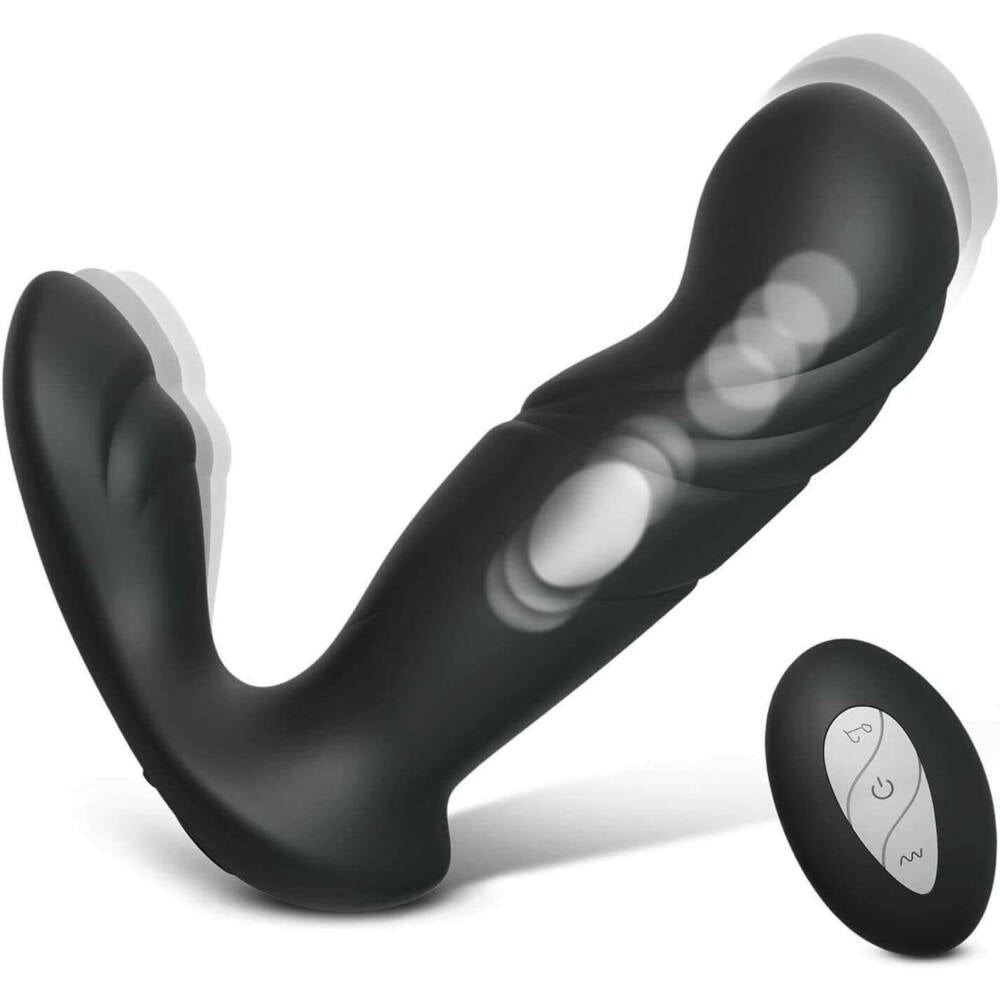 Vibrator with "thrusts" and remote Lucky 7