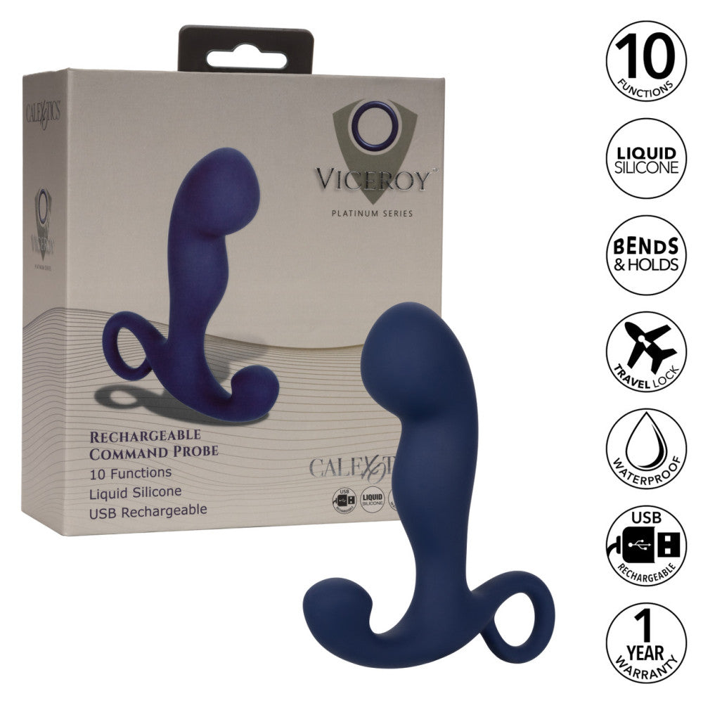 Viceroy Command Probe Silicone Rechargeable Prostate Stimulator