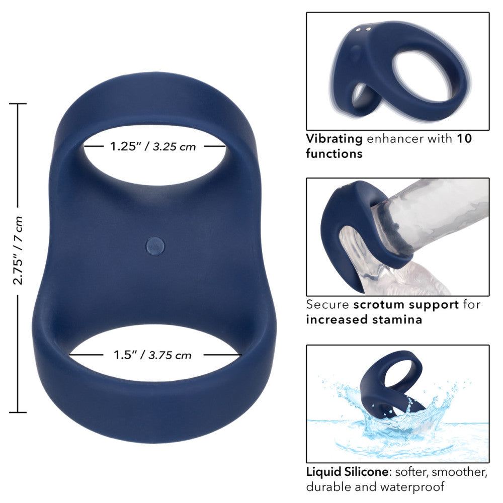 Viceroy Rechargeable Silicone Double Cock Ring