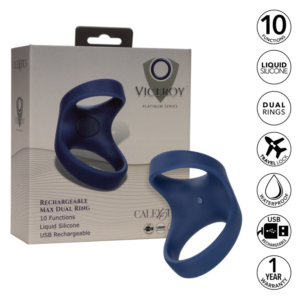 Viceroy Rechargeable Silicone Double Cock Ring