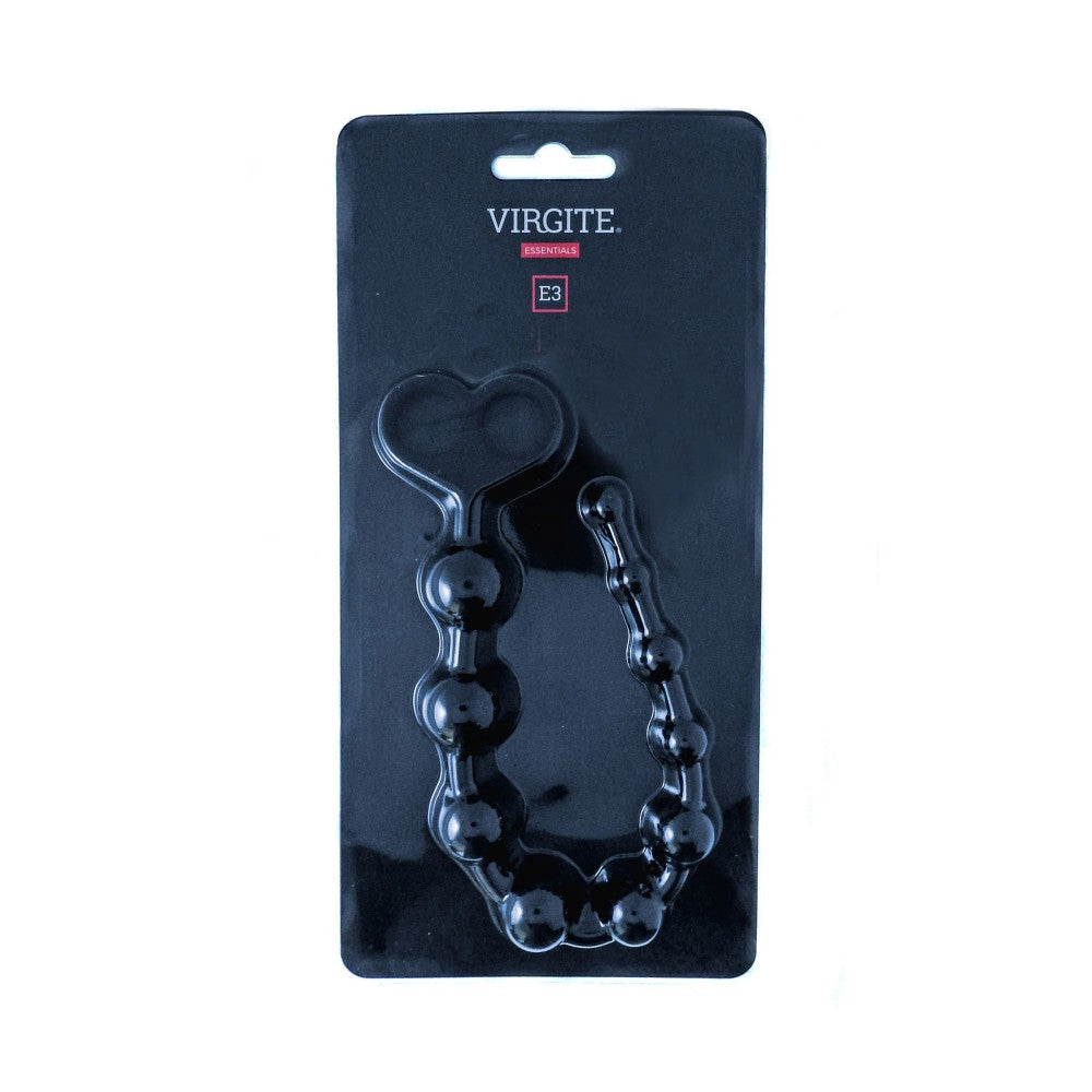 Virgite E3 silicone anal rosary black