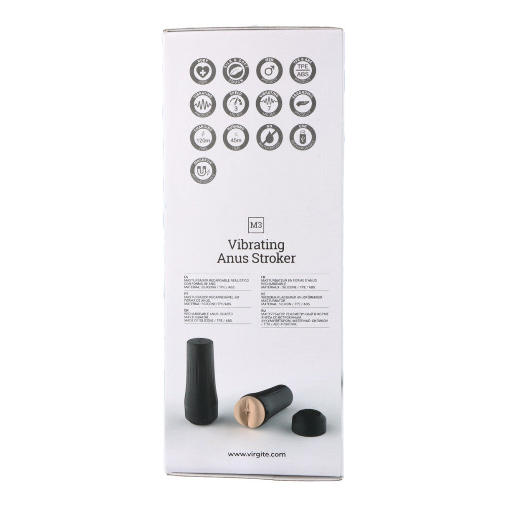 Virgite M3 Rechargeable Vibrating Butt Masturbator