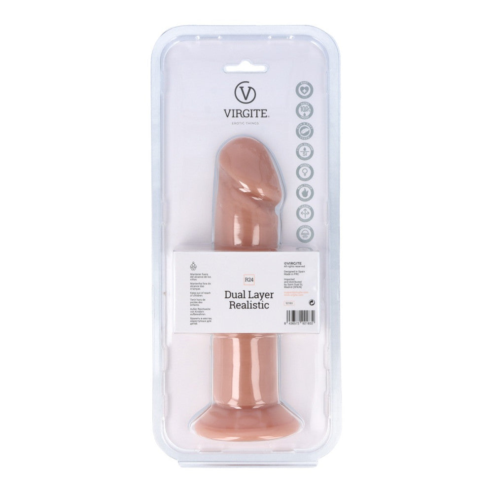 Virgite R24 Double Layer Realistic Silicone Dildo