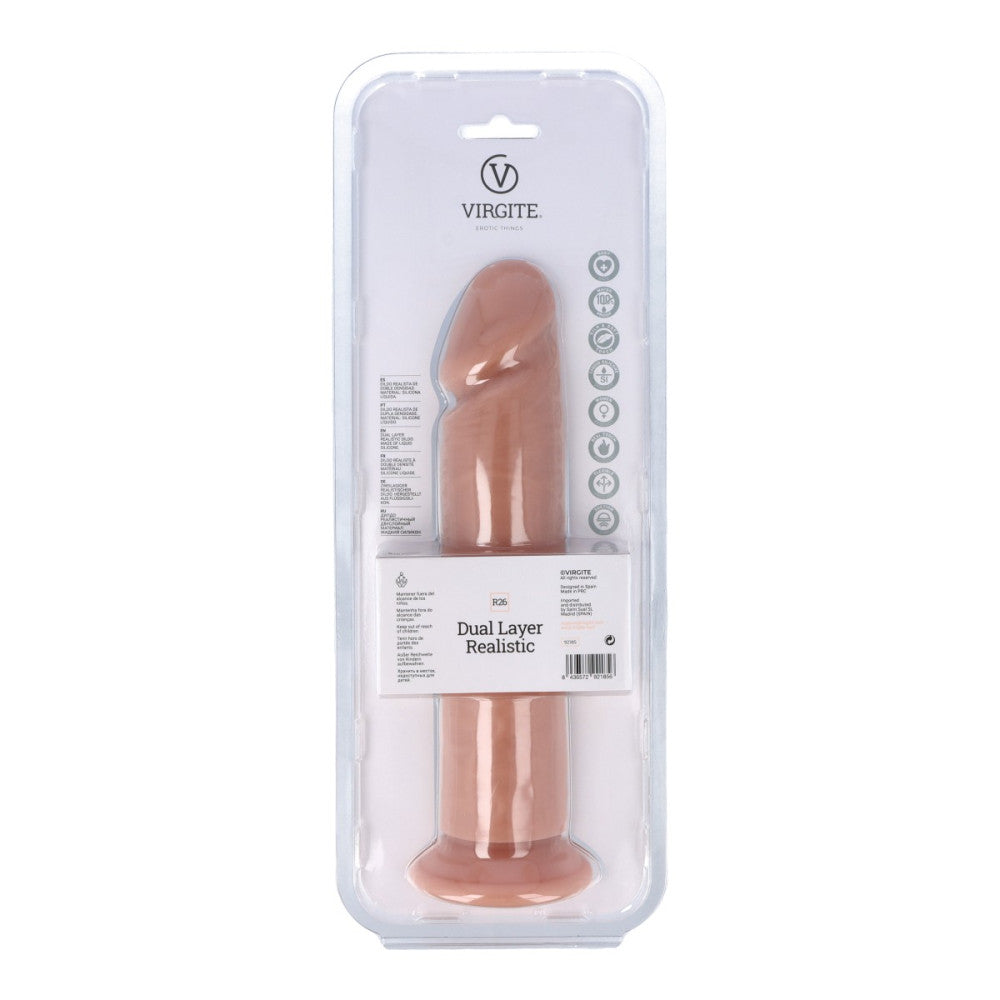 Virgite R26 Double Layer Realistic Silicone Dildo