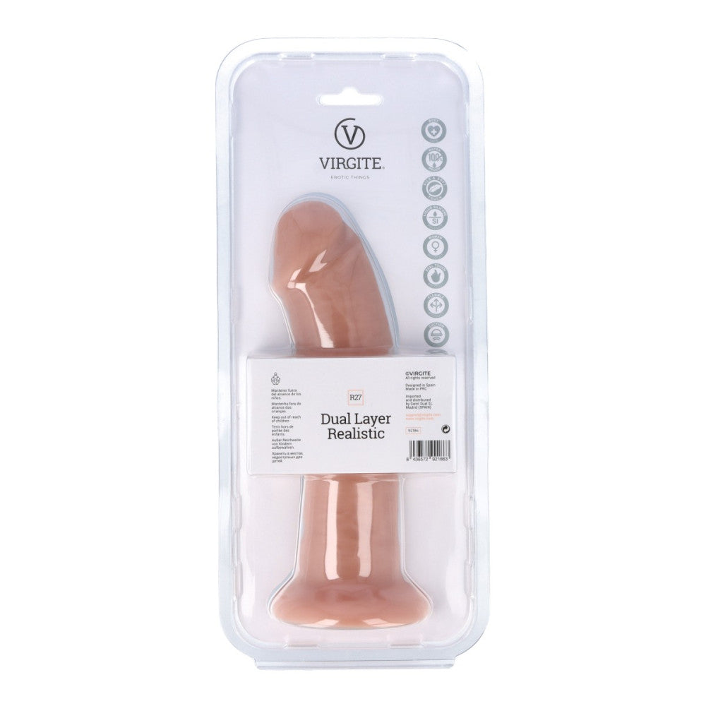 Virgite R27 double layer realistic silicone dildo