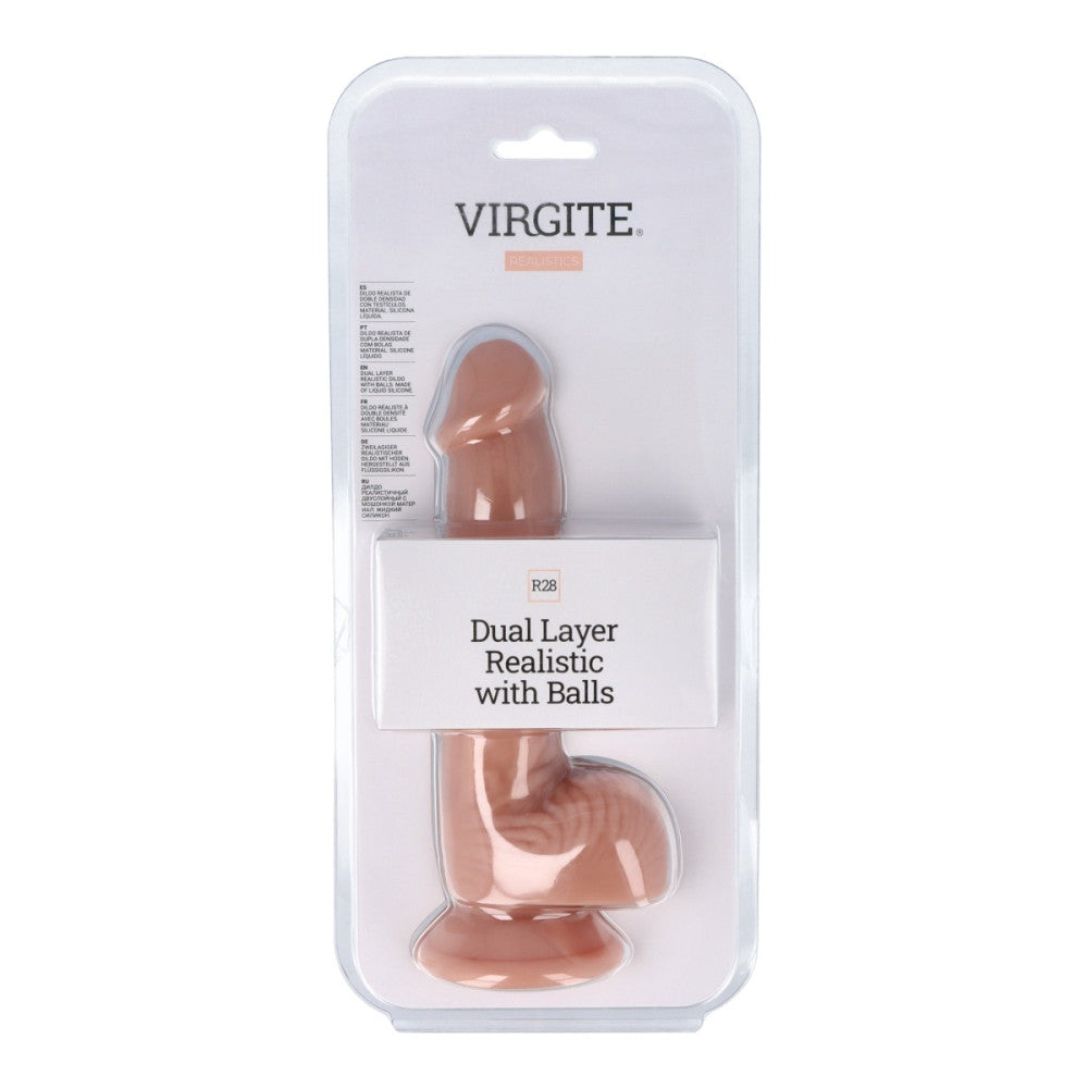 Virgite R28 Double Layer Realistic Silicone Dildo