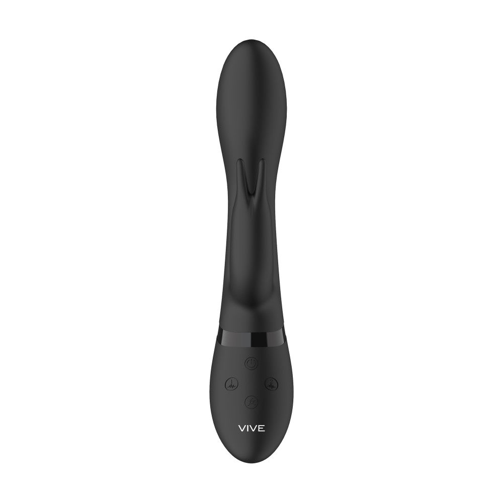 Vive Zosia Luxury Rechargeable Rabbit Vibrator Black