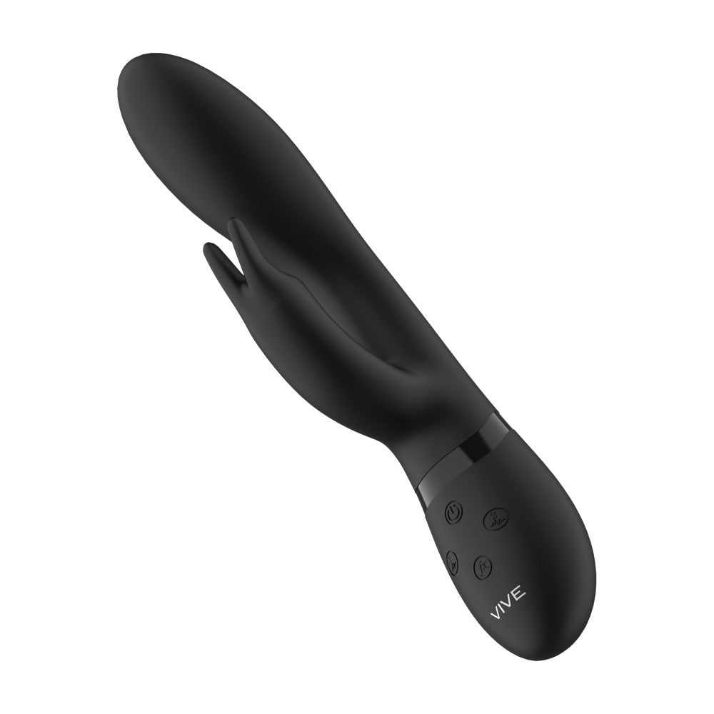 Vive Zosia Luxury Rechargeable Rabbit Vibrator Black