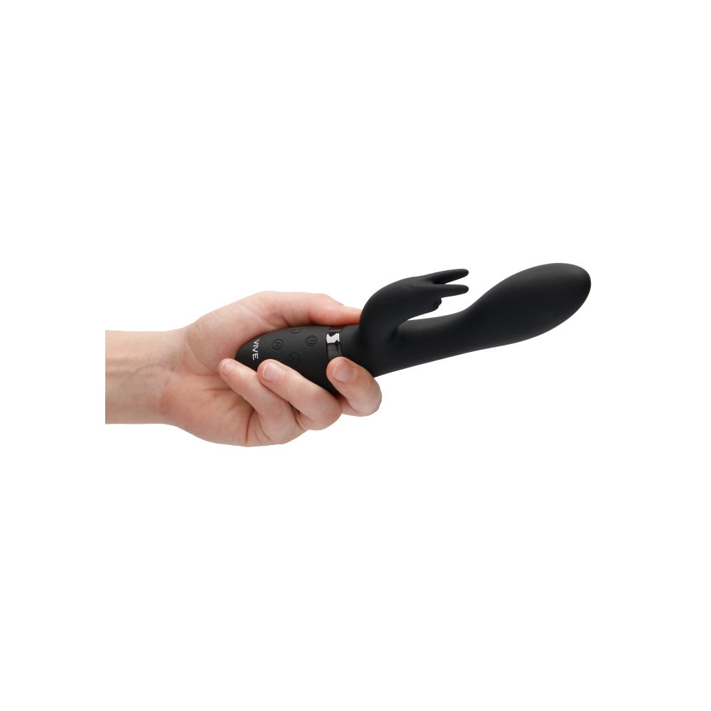 Vive Zosia Luxury Rechargeable Rabbit Vibrator Black